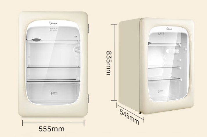 美的发布了冰可可系列迷你冰箱-116-升