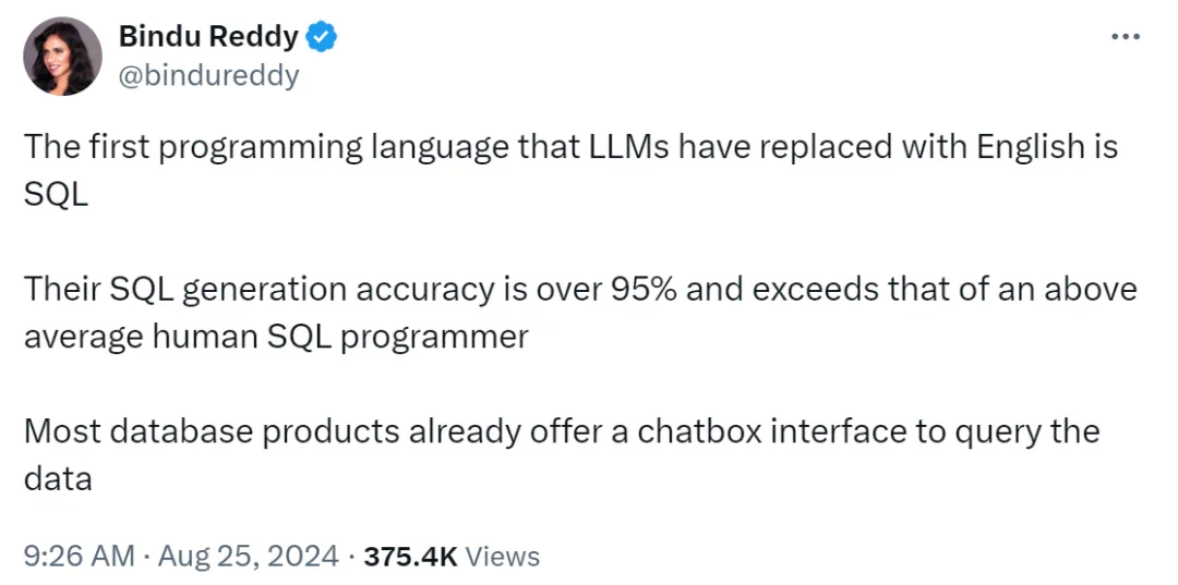 LLM首次取代的编程语言竟是SQL？网友