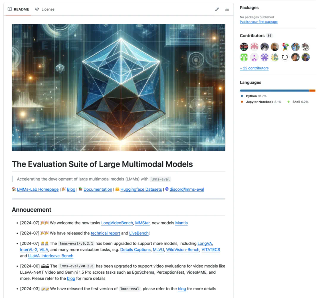 多模态模型评估框架lmms-eval已发布